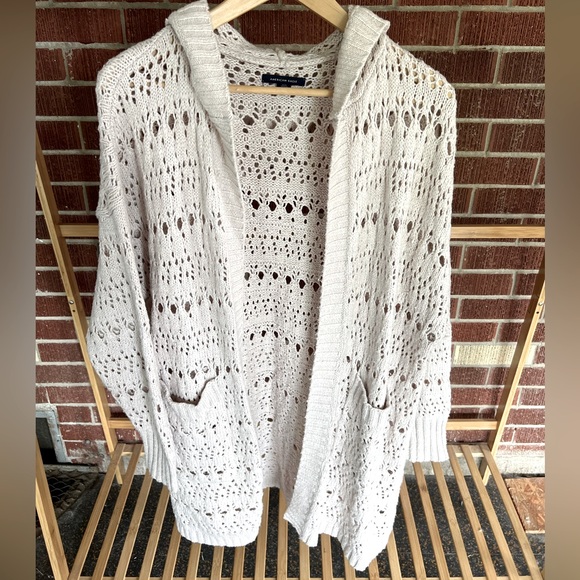 AE crochet hooded cardigan - Picture 1 of 8